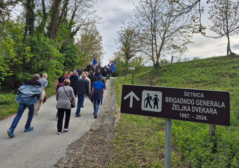 ODRŽANA ŠETNJA U ZNAK SJEĆANJA NA BRIGADNOG GENERALA ŽELJKA DVEKARA