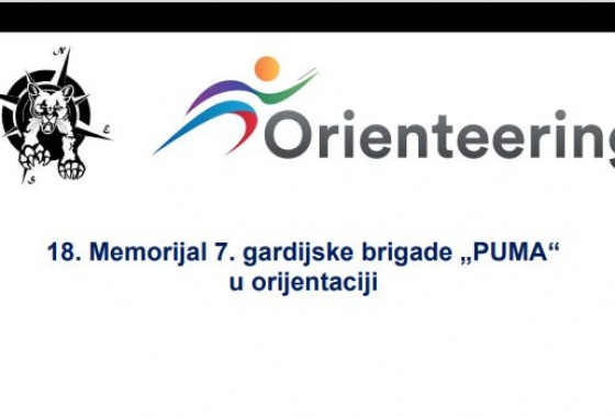 OBAVIJEST O ODRŽAVANJU 18. MEMORIJALA 7. GARDIJSKE BRIGADE „PUMA“  U ORIJENTACIJI