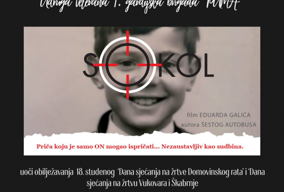 POZIV NA PREMIJERU HRVATSKOG DOKUMENTARNOG  FILMA „SOKOL – NEZAUSTAVLJIV KAO SUDBINA“